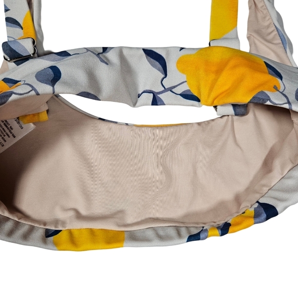 Kitty And Vibe "Florence" Swim Top, Light Blue/Lemons, Size A - Picture 10 of 13